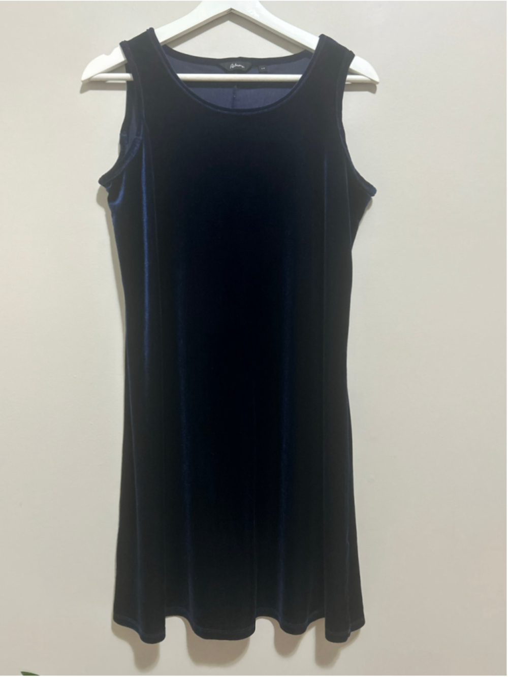 Women's Navy Blue Velvet Mini Dress Size S